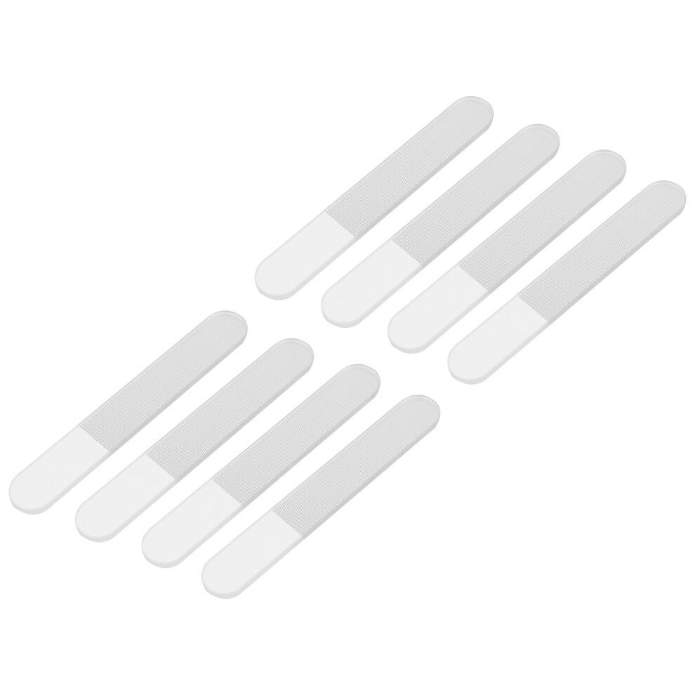 Iplusmile 8Pcs Glass Nail Files Portable Manicure Tools For Nail Art