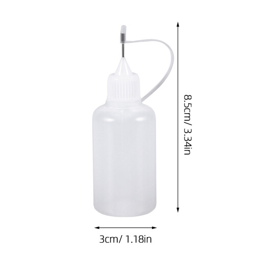 1 set 20pcs 30ml needle tip glue bottles for precision diy quilling 1