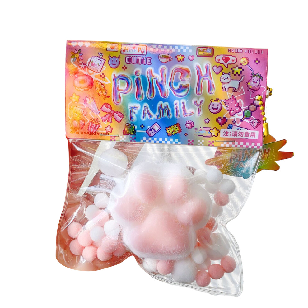 (white) Cute Kawaii Funny Decompress Plush Cat Claws Squeeze Toys Exquisite-image-OPC-PKRS2NM-NEW