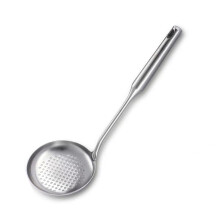 stainless steel oil filter spoon strainer ladle with holes for kitchen