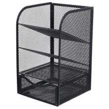 1Boîte De Rangement Métal Noir Design Élégant Pour Et