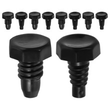 10pcs black plastic billiard cue covers for snooker pool maintenance
