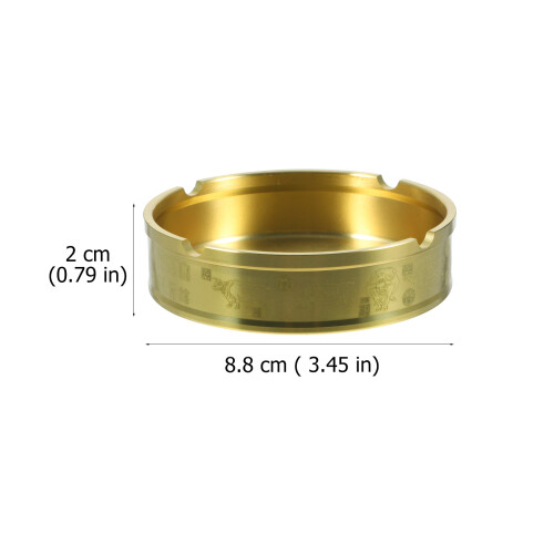 round incense burner base brass craft stand ashtray 1