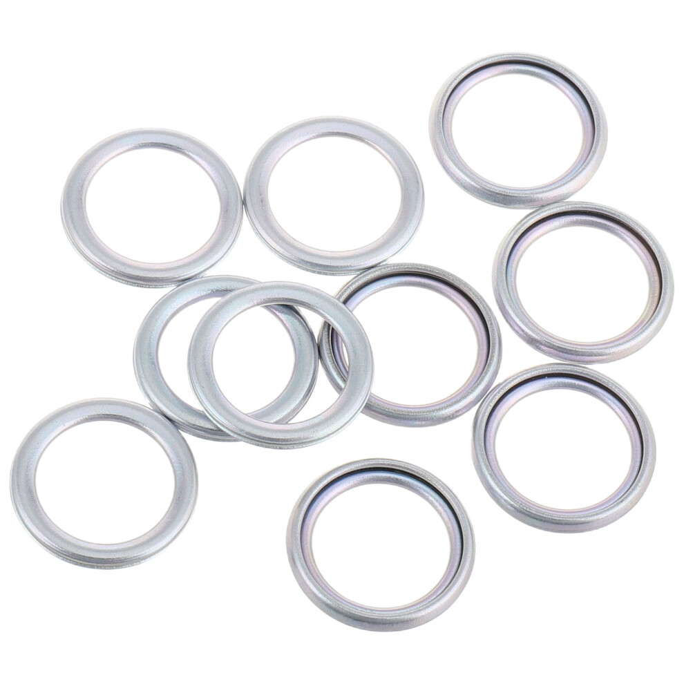 10Pcs Replacement Oil Pan Gasket Sturdy Round Washer For Car Oil Plugs 3301952032734
