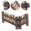 mini bamboo fence for garden, handcrafted picket, material 11