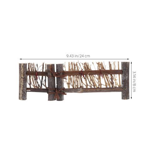 mini bamboo fence for garden, handcrafted picket, material 1