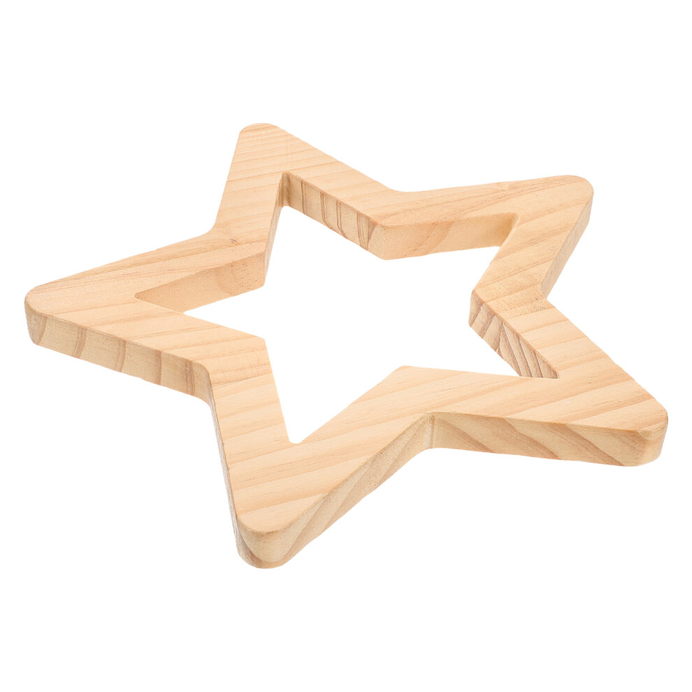 Unfinished Wooden Star Wall Stickers For Kids Room Decor Totority