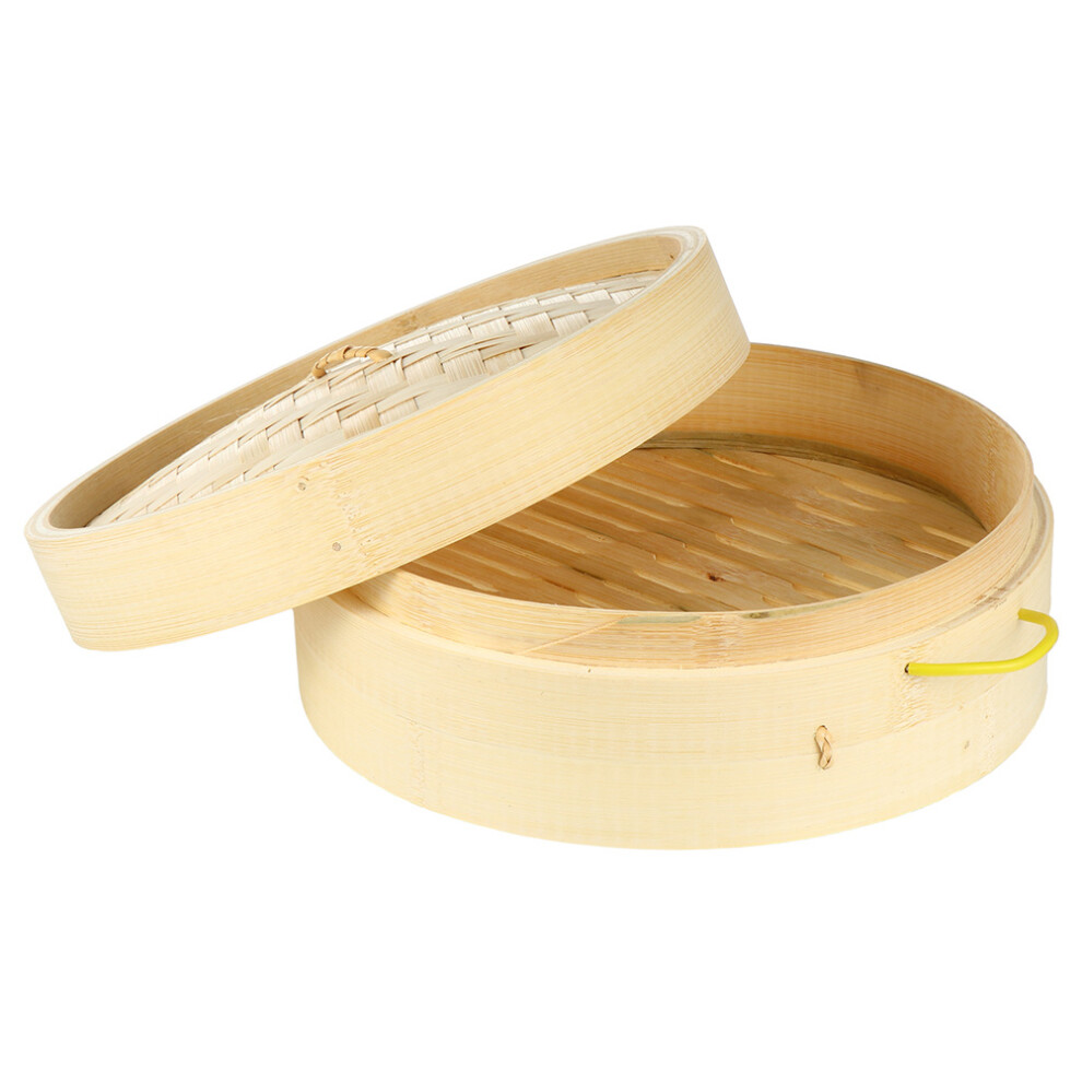 Iplusmile Bamboo Steamer Basket With Lid Cooking Tool For Kitchen Food Steaming