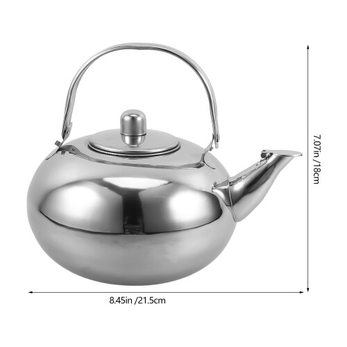 stainless steel tea pot with strainer for home use 1