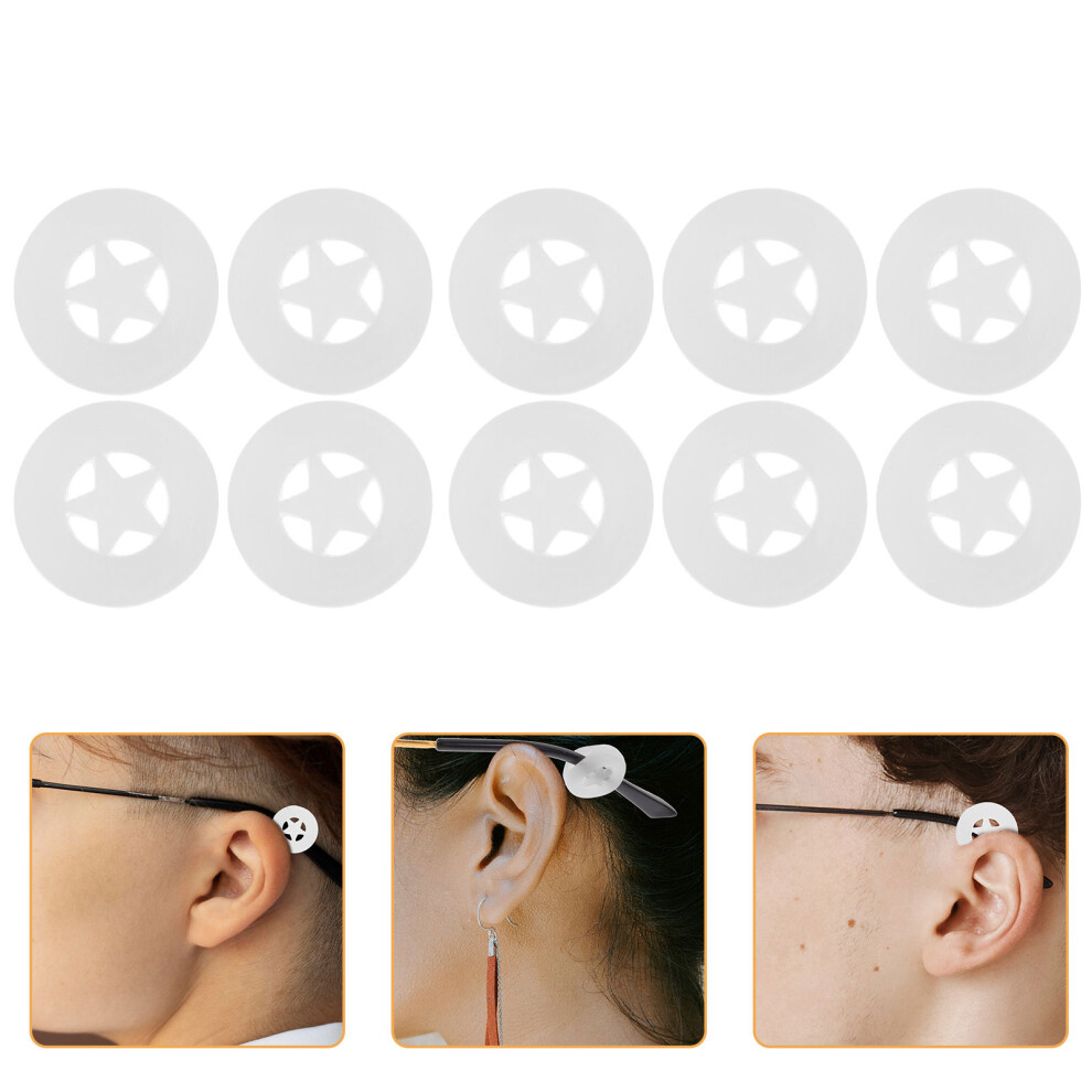 Iplusmile 20 Pairs Silicone Ear Grips For Glasses, Flexible Nonskid Tips