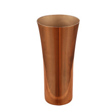 304 Stainless Steel Vase With Mirror And Wire Drawing Finish Rose Gold