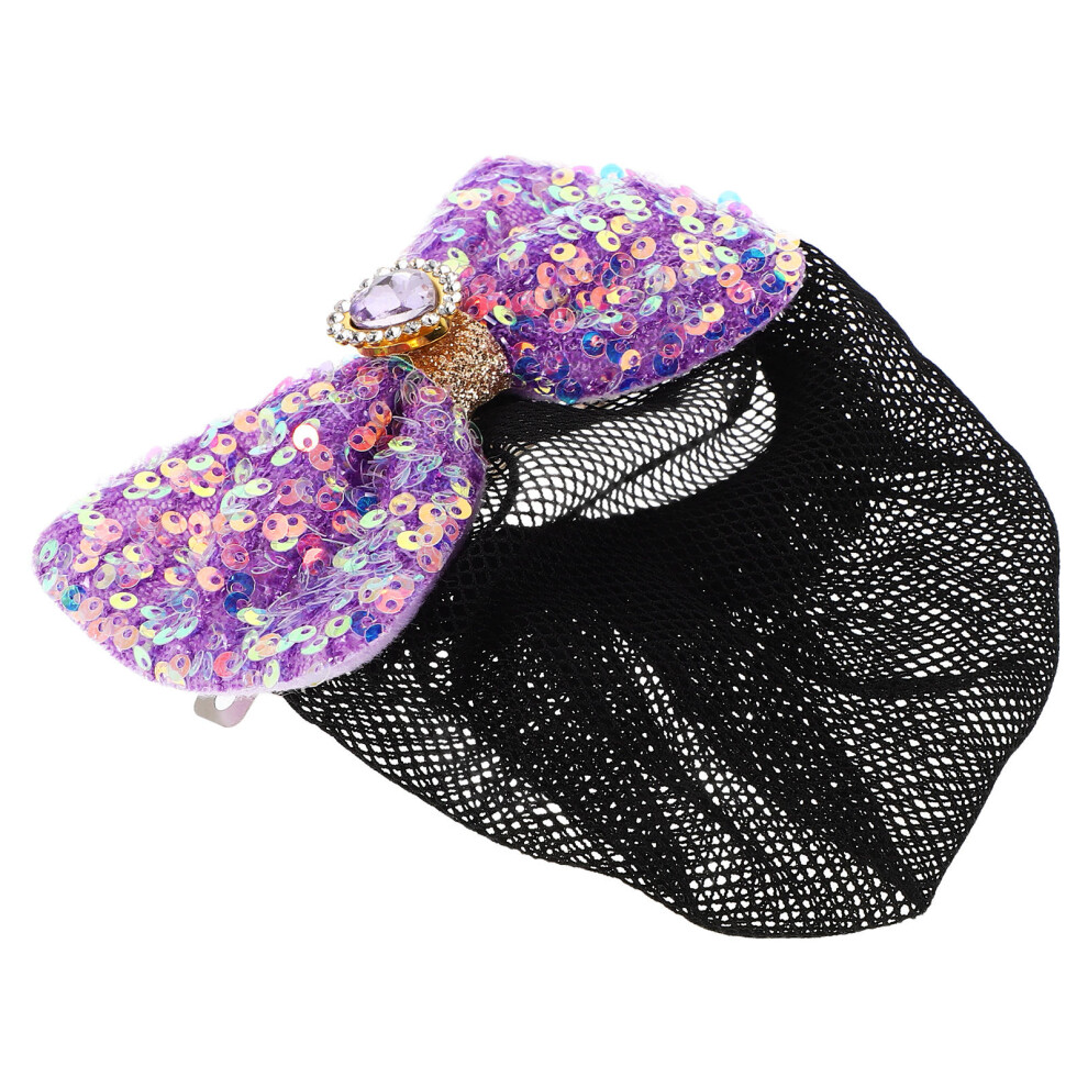 Totority Unisex Colorful Sequin Hair Bun Nets For Girls Ballet Dance Hair Accessories