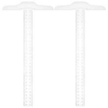 Unbranded 2 Pcs Woodworking Square Protractor Ruler Student