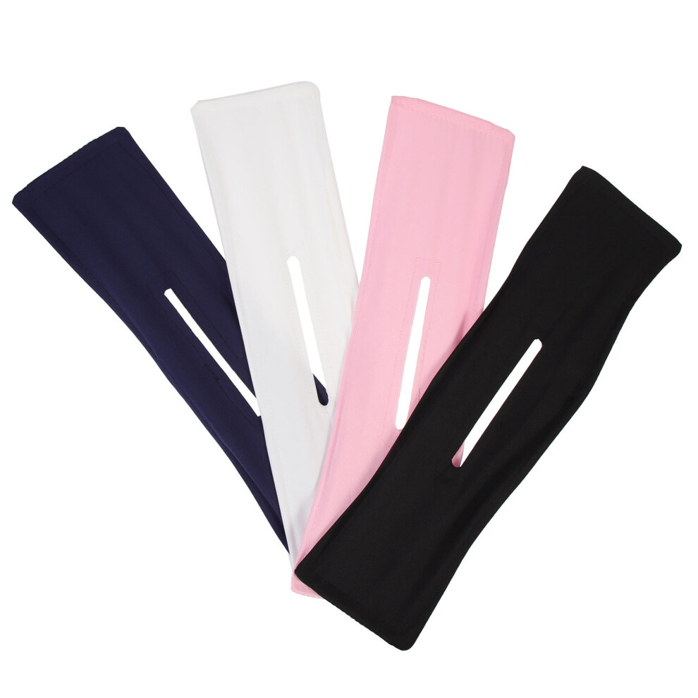 Villcase 4Pcs Assorted Color Fabric Bun Maker Hair Styling Tools For Women