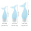 3pcs silicone bottles for shampoo, conditioner, body wash 2