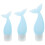 3pcs silicone bottles for shampoo, conditioner, body wash 1