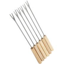 2 pcs stainless steel fondue forks for fruit dessert, kitchen bar tool