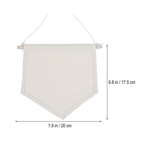 2pcs pin display pennant lapel badge flag blank canvas wall banner 1