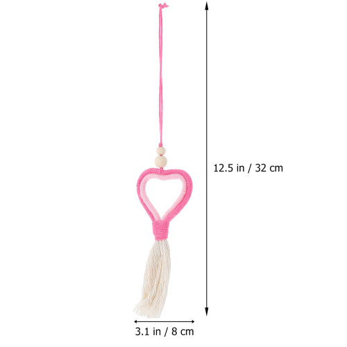 heart modeling pendant valentine woven wall decoration 1