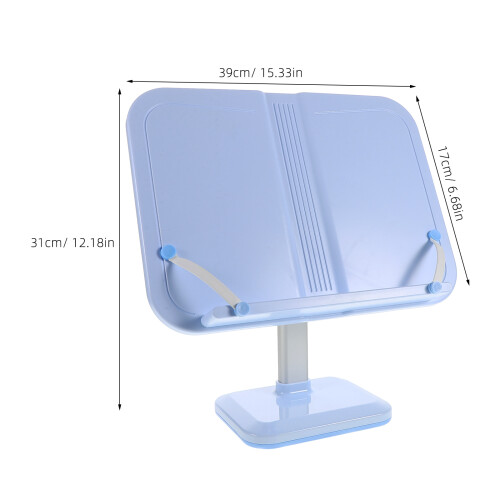 adjustable foldable book holder with clips for textbooks and cookbooks 1