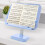 adjustable foldable book holder with clips for textbooks and cookbooks 4
