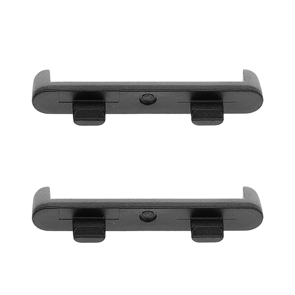 2Pcs Durable Stainless Steel Watch Strap Connector For Watches Black 3301952046540