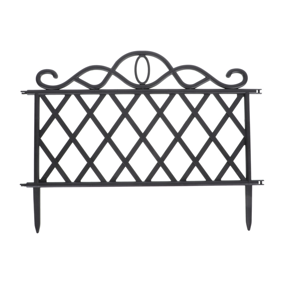 Plastic Ground Inserted Fence For Garden Yard Outdoor Decor 3301876575331