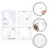 4pcs patchwork quilting template for diy sewing and embroidery 5