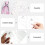 4pcs patchwork quilting template for diy sewing and embroidery 11