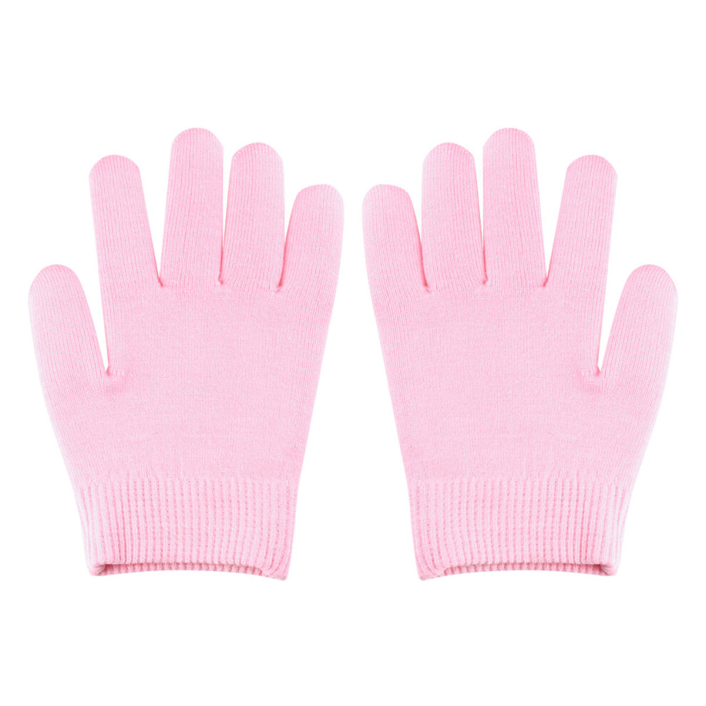 Villcase 2 Pair Pink Moisturizing Gel Gloves And Socks For Dry Hands Feet Care