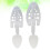 2pcs adjustable plastic shoe stretchers, detachable for size 35-39 8