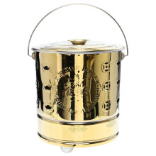 1 pc stainless steel bucket burn barrel for paper incineration