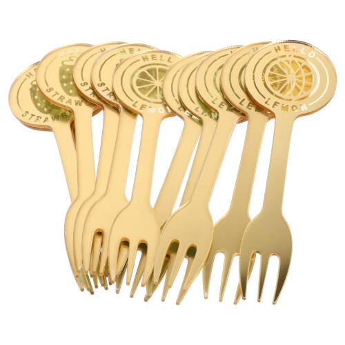 12pcs fruit forks for cake tasting and daily dessert use 1