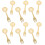 12pcs fruit forks for cake tasting and daily dessert use 7