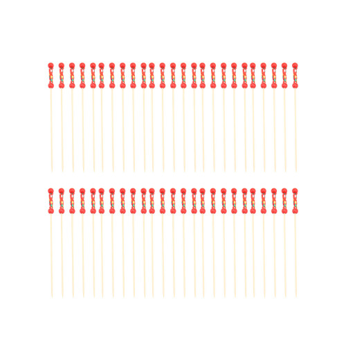 100 pcs bamboo skewers disposable fruit picks practical stick