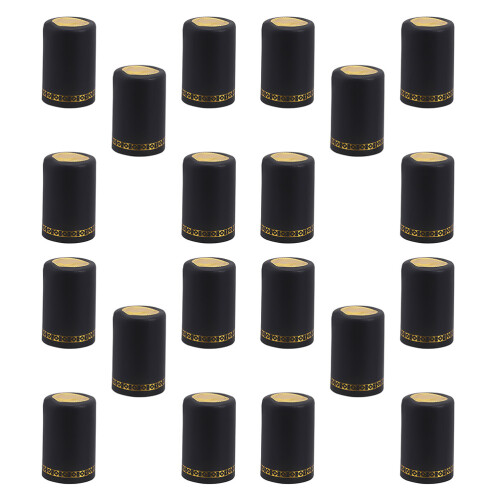 150pcs pvc heat shrink covers black