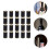 150pcs pvc heat shrink covers black 9