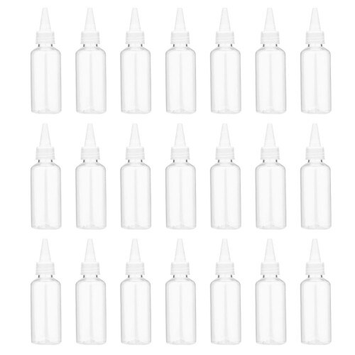 35 Pcs Squeeze Applicator Bottle Plastic Bottles Clear Condiment