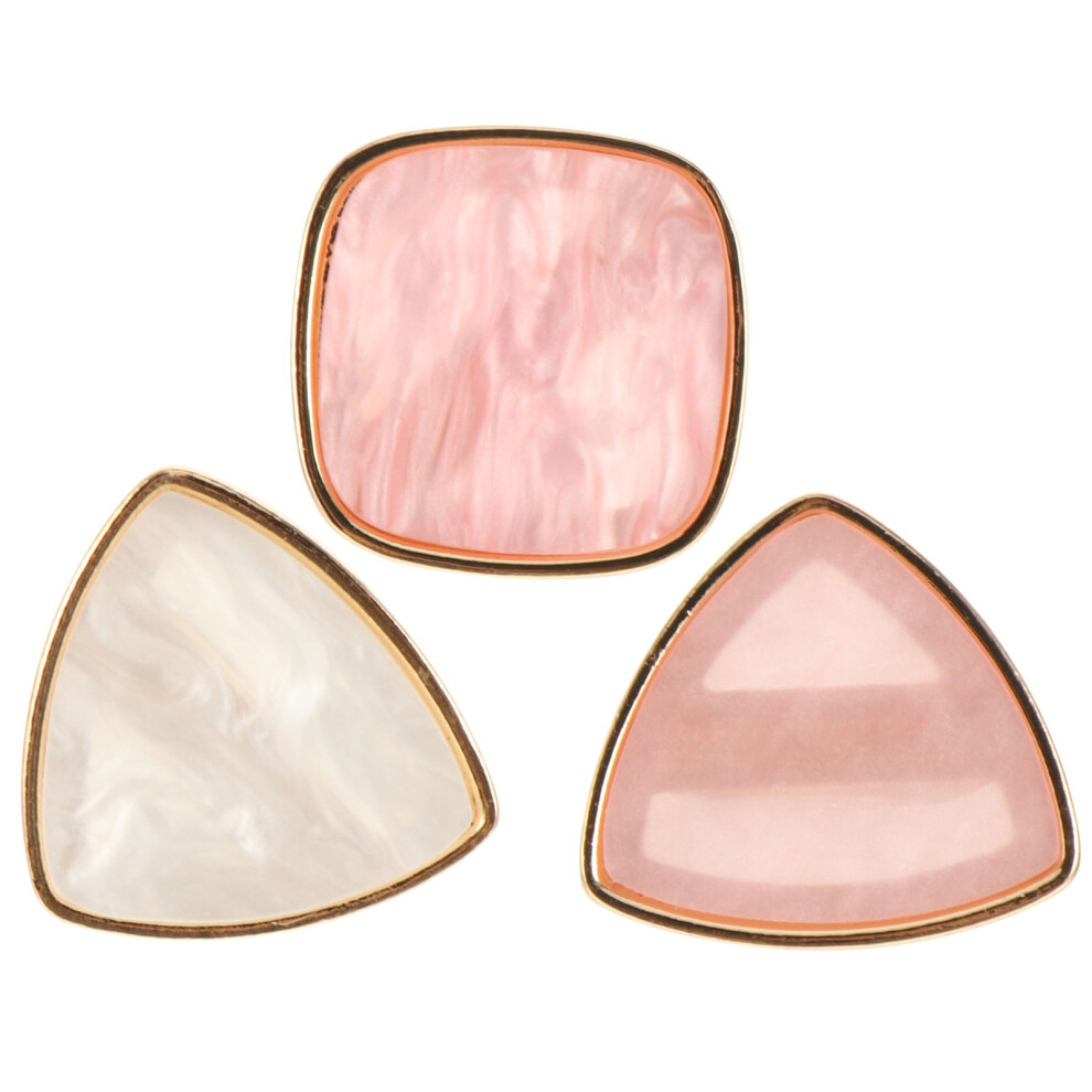 Vaguelly 3Pcs Nail Art Palettes Rings For Polish Mixing And Display