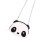 1Set DIY Ketting Tas Maakset Wit PU Leer Polyester & Metaal 9