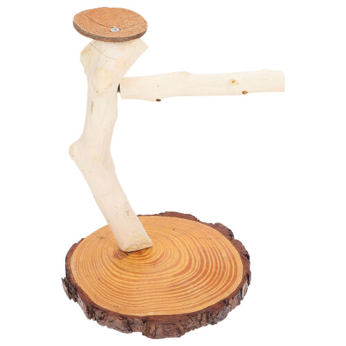 bird playstand wooden perch for tabletop use 2