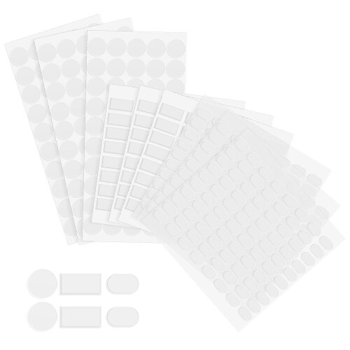 9 sheets adhesive dots, double sided, removable for crafts and display 1