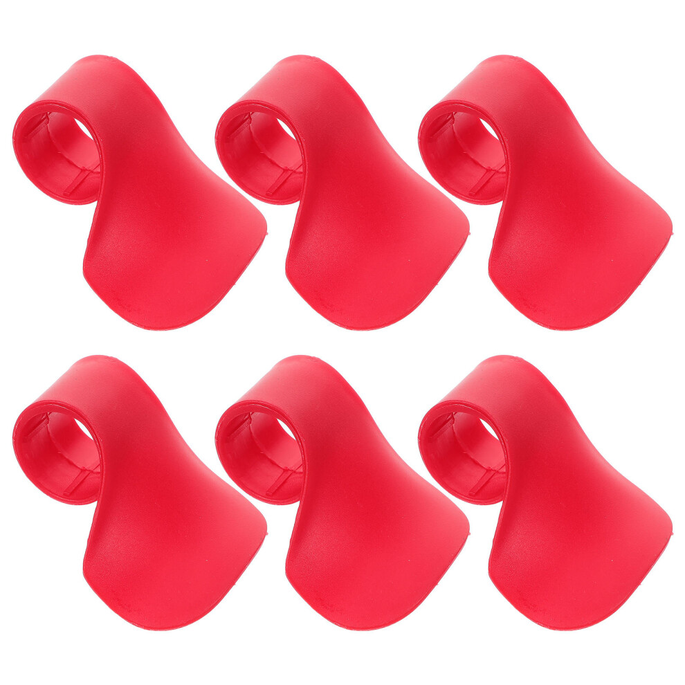 6Pcs Motorcycle Throttle Assist Wrist Rest Abs Grip For Cruise Aid Red 3301952072655