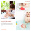 2pcs colored sponge back scrubber for body cleaning bath supply 10