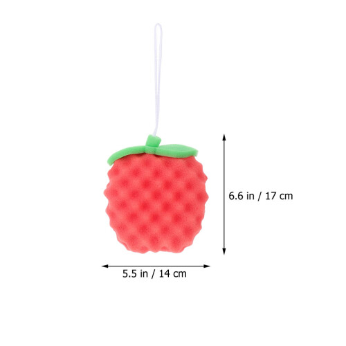 2pcs colored sponge back scrubber for body cleaning bath supply 1