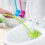 Toilet Brush Plastic Long Handle Double Sided Cleaning Tool Blue 5