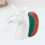 unicorn shape makeup brush for powder blush foundation, white 5
