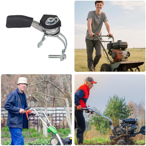 Tiller Throttle Control Attachment Handlebar Thumb Throttle Accelerator Switch Replacement For Road Cutter Trowel 2