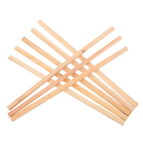 8Pz Bastoncini Di Legno Eleganti Per Cornici E Tappeti Da Beige