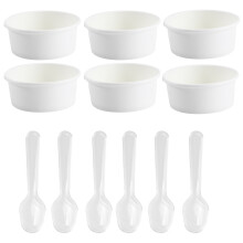 50 sets 40ml ice cream cups with , pudding jelly cups